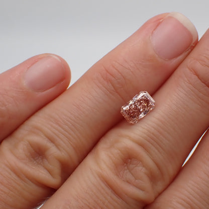 Lab Grown Pink Diamond - Radiant Cut 1.01ct