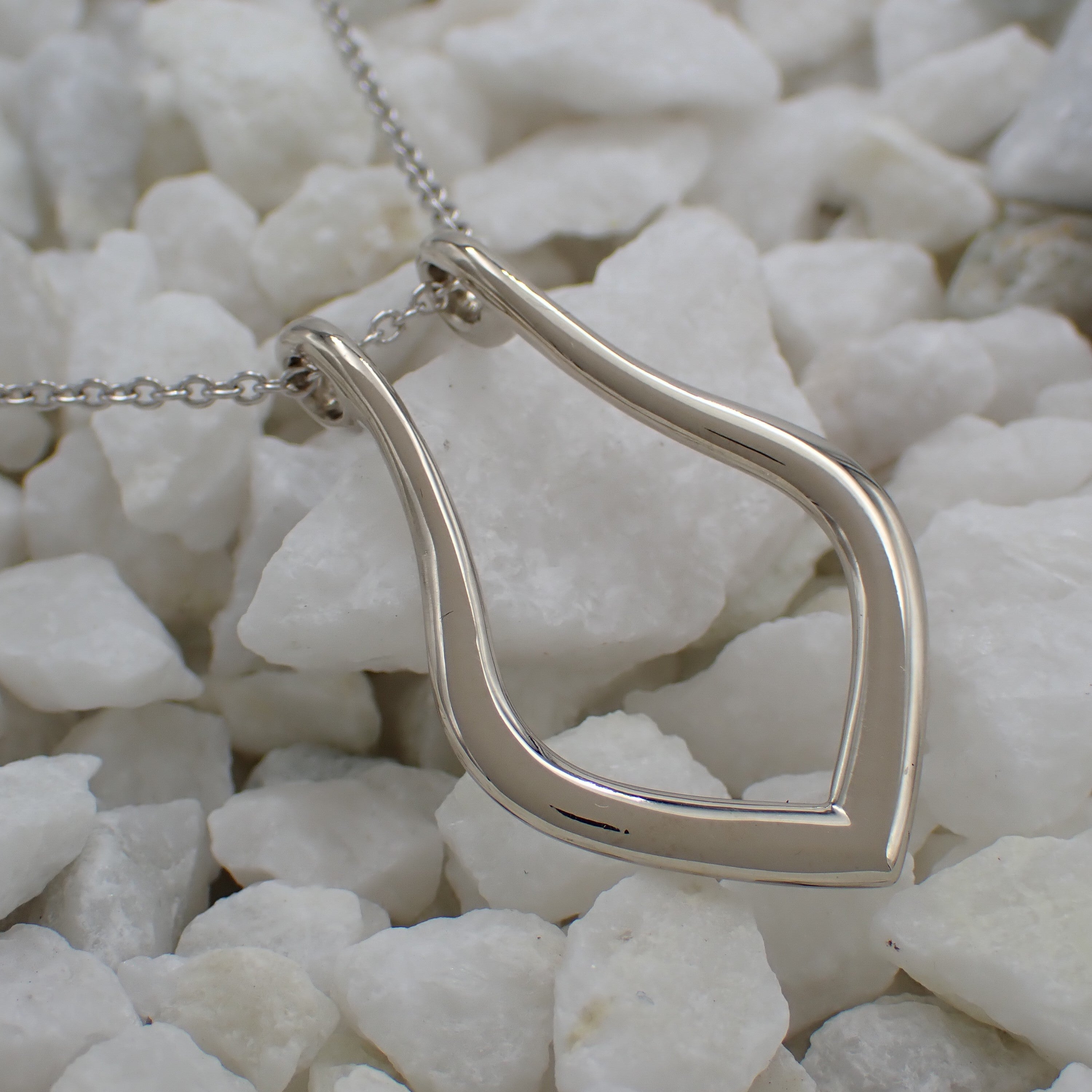 necklace wearable ring holder white gold