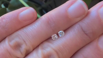 Recycled Diamond Pair - Cushion Cut 0.41ct