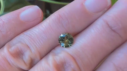 Australian Yellow Parti Sapphire - Round Cut 1.10ct