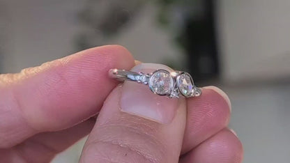 Antique Diamond Engagement Ring - Rose Cut Scatter
