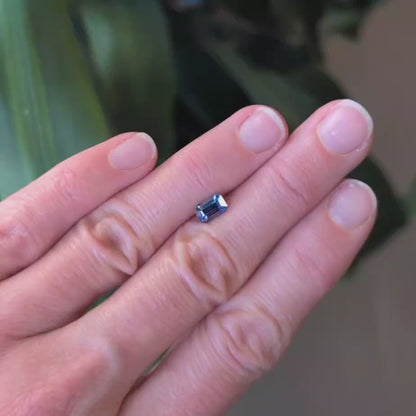 Sri Lankan Blue Sapphire - Emerald Cut 1.20ct