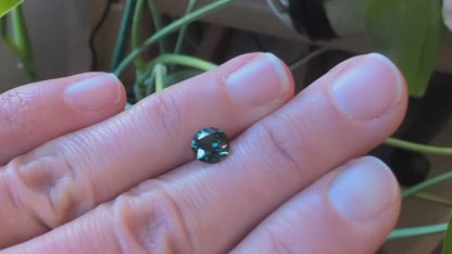 Australian Green Parti Sapphire - Round Cut 1.20ct