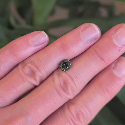 Australian Green Sapphire - Cushion Cut 1.47ct