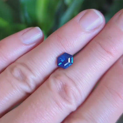 Sri Lankan Blue Sapphire - Elongated Hexagon 1.38ct