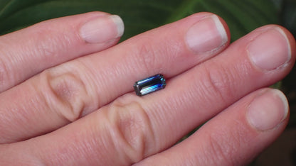 Australian Blue/Yellow Parti Sapphire - Emerald Cut 1.17ct