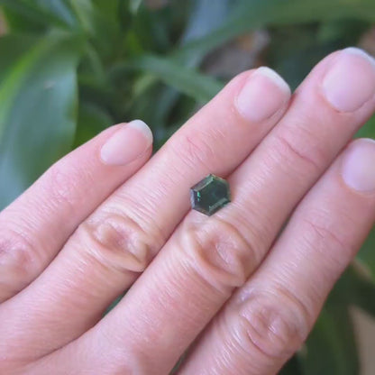 Australian Green Sapphire - Hexagonal Cut 2.92ct