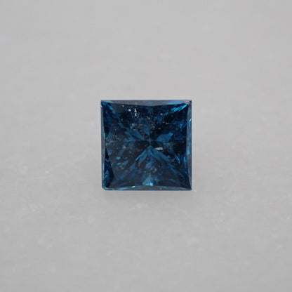 Recycled Blue Diamond - Princess Cut 0.24ct