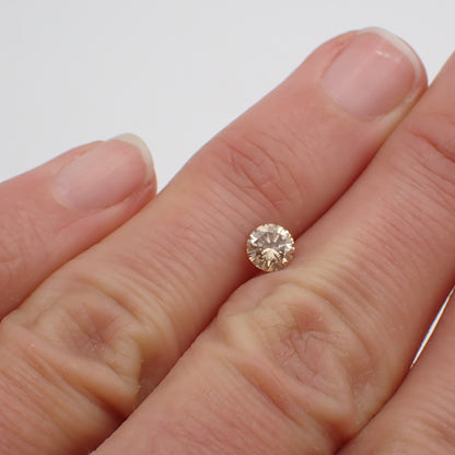 Recycled Light Champagne Diamond - Round Brilliant Cut 0.43ct