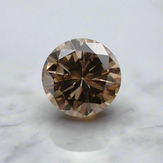 Recycled Champagne Diamond - Round 0.55ct