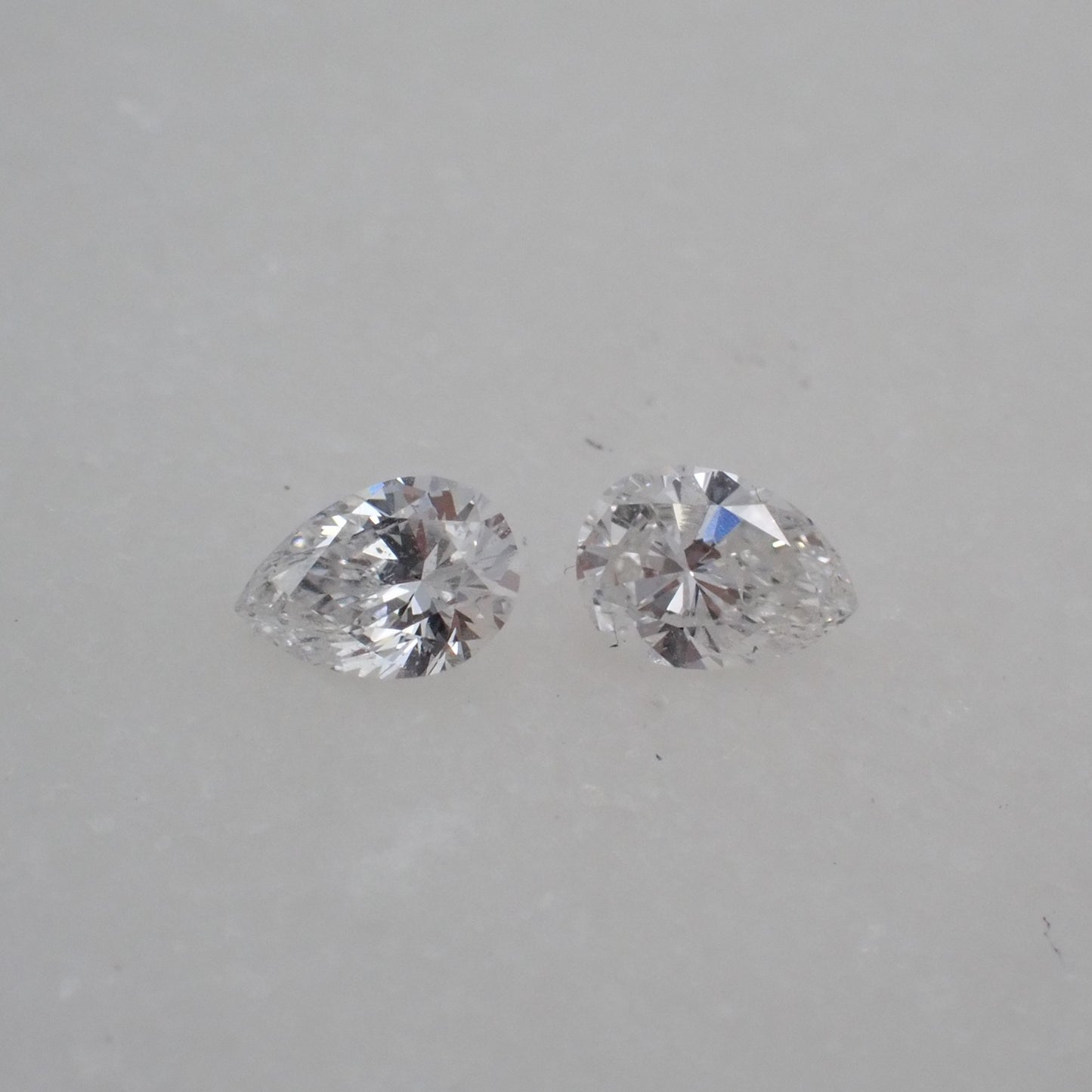 Recycled Diamond Pair - Pear Cut 0.16ct