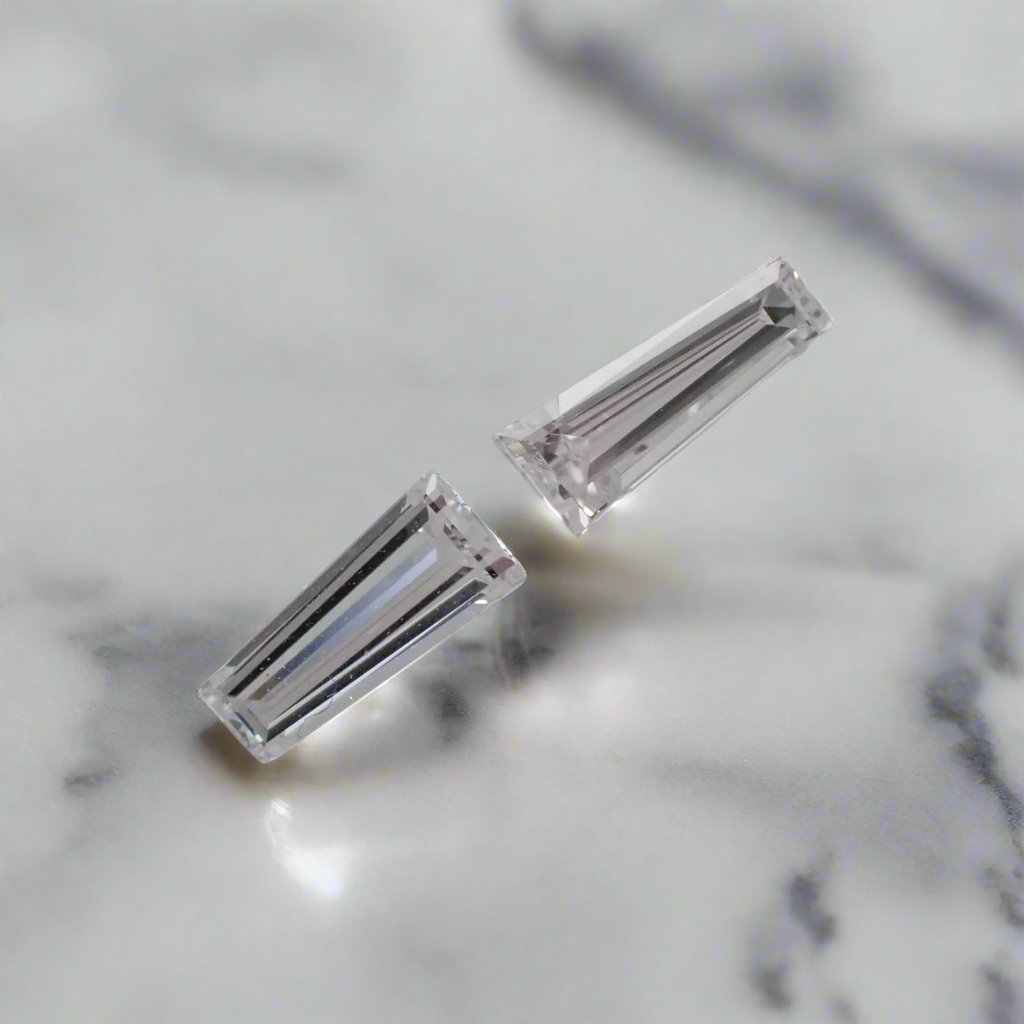 Tapered baguette cut on sale diamond