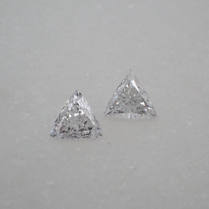 Recycled Diamond Pair - Trilliant Cut 0.20ct
