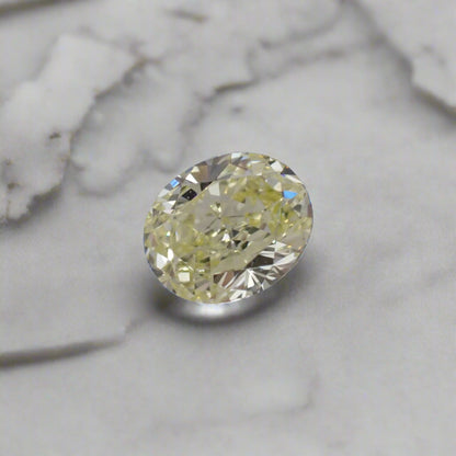 Recycled Yellow Diamond - Oval Cut 0.36ct