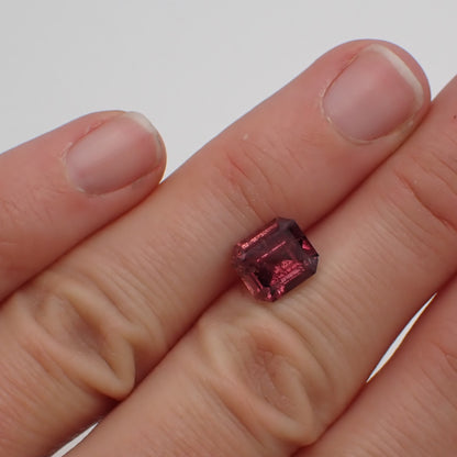 Red Sapphire - Emerald Cut 3.09ct