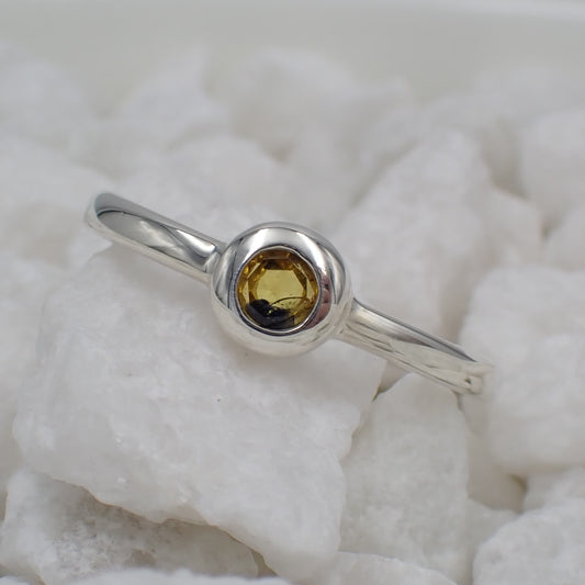 Songea Yellow Sapphire Ring - Sterling Silver