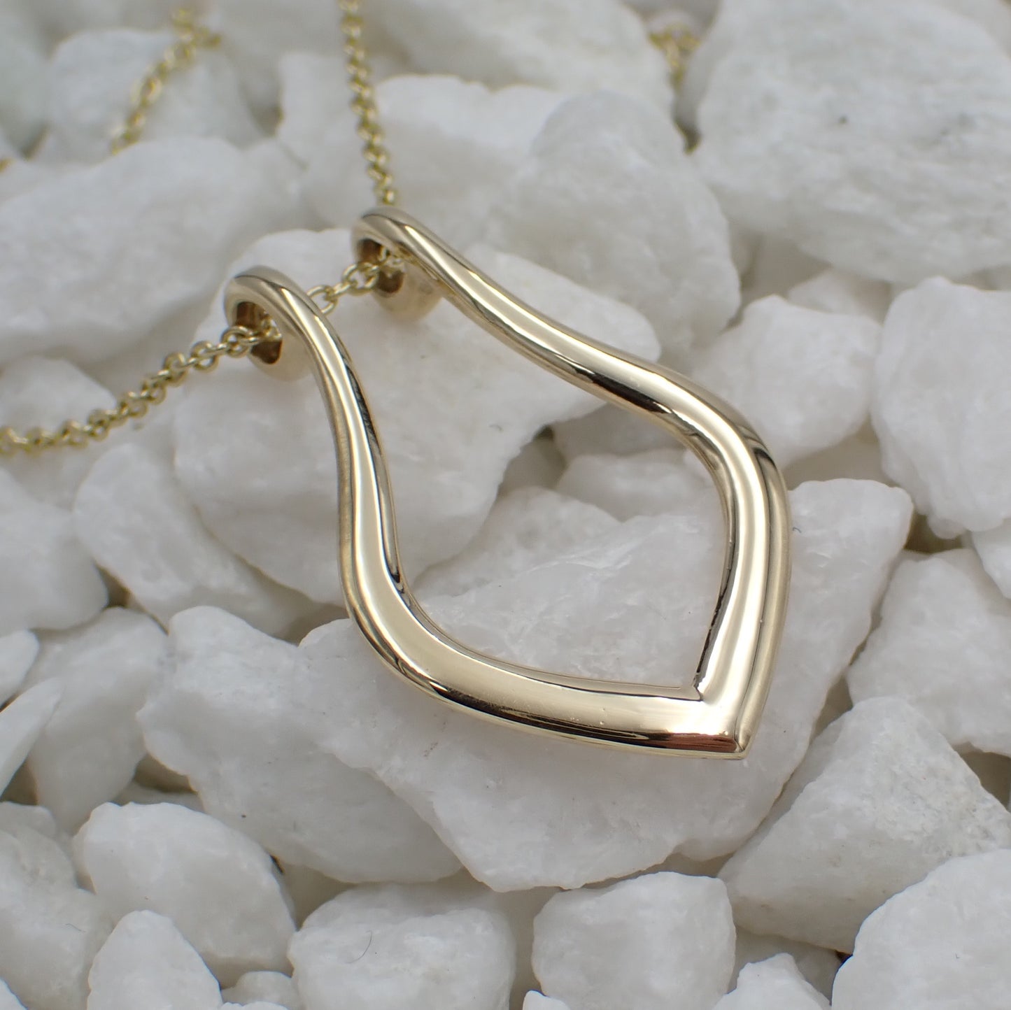 Necklace 9K Gold - Wearable Ring Holder