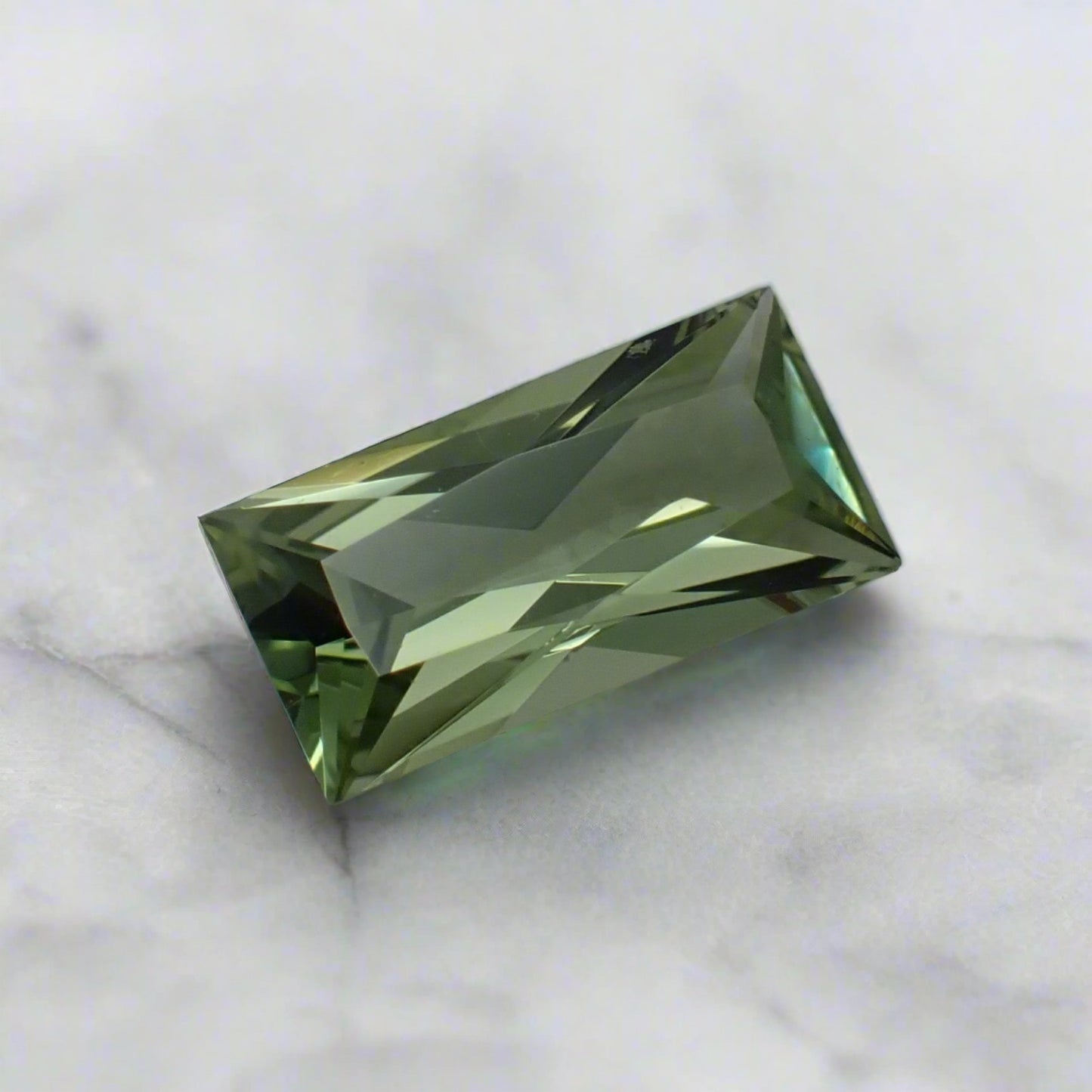 Australian Green Sapphire - Baguette Cut 0.70ct