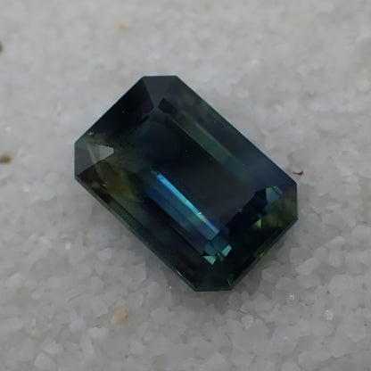 Australian Parti Sapphire - Emerald Cut 0.83ct